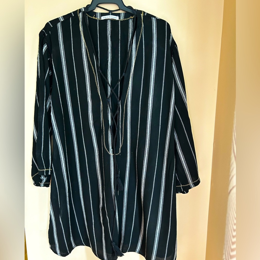 Soft fancy black coverup.